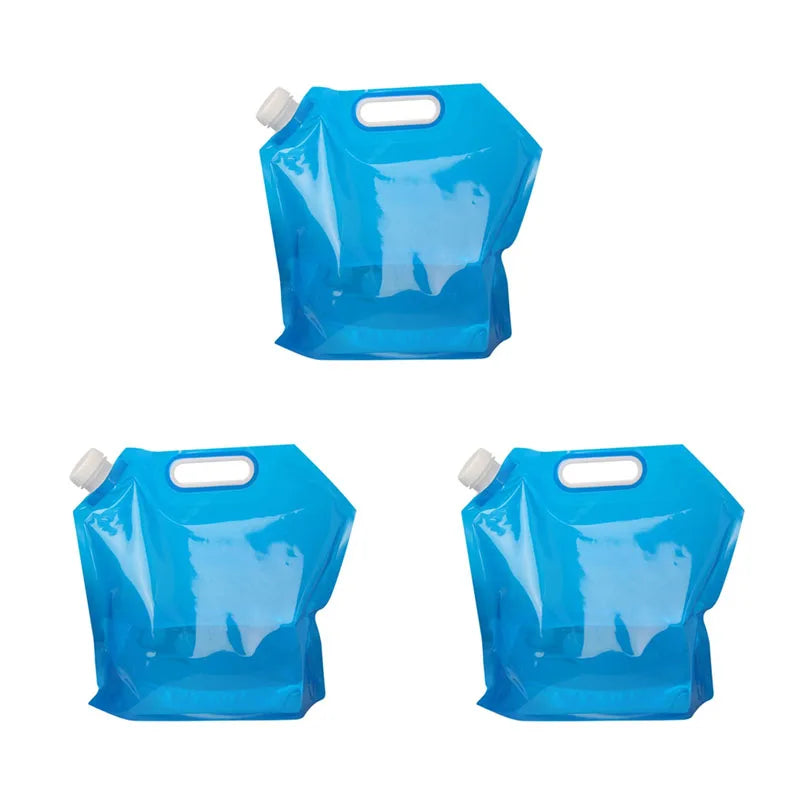 Portable camping water container with tap-5L/10L foldable tank