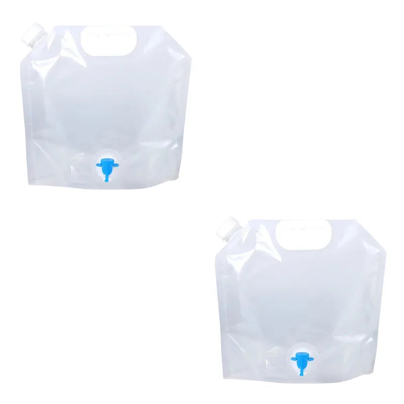 Portable camping water container with tap-5L/10L foldable tank