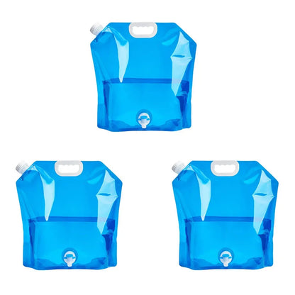 Portable camping water container with tap-5L/10L foldable tank