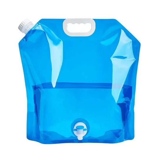 Portable camping water container with tap-5L/10L foldable tank
