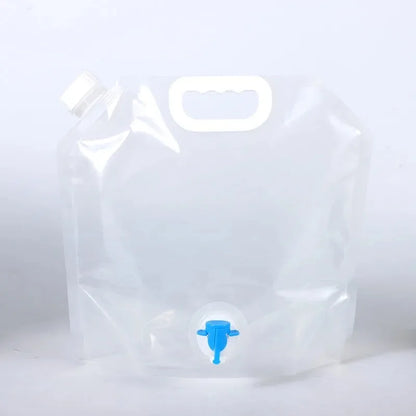 Portable camping water container with tap-5L/10L foldable tank