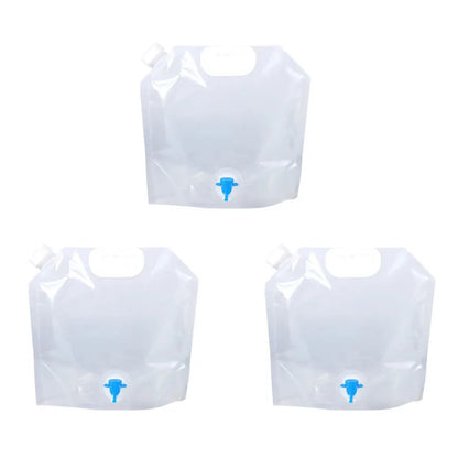 Portable camping water container with tap-5L/10L foldable tank
