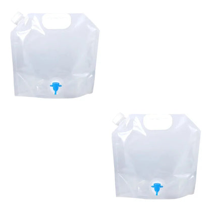 Portable camping water container with tap-5L/10L foldable tank